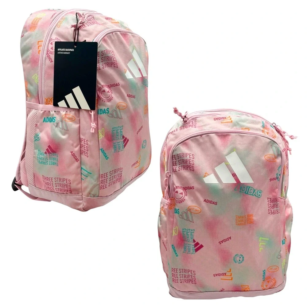Adidas Girls School Affiliate Backpack  Adi Haze Clear Pink White Medium 18X16X5